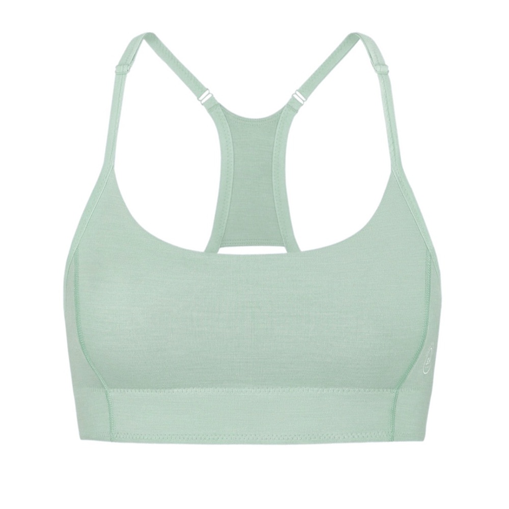 🆕 Allbirds Natural Flow Bralette Racerback Sports Bra Green Hush Large
